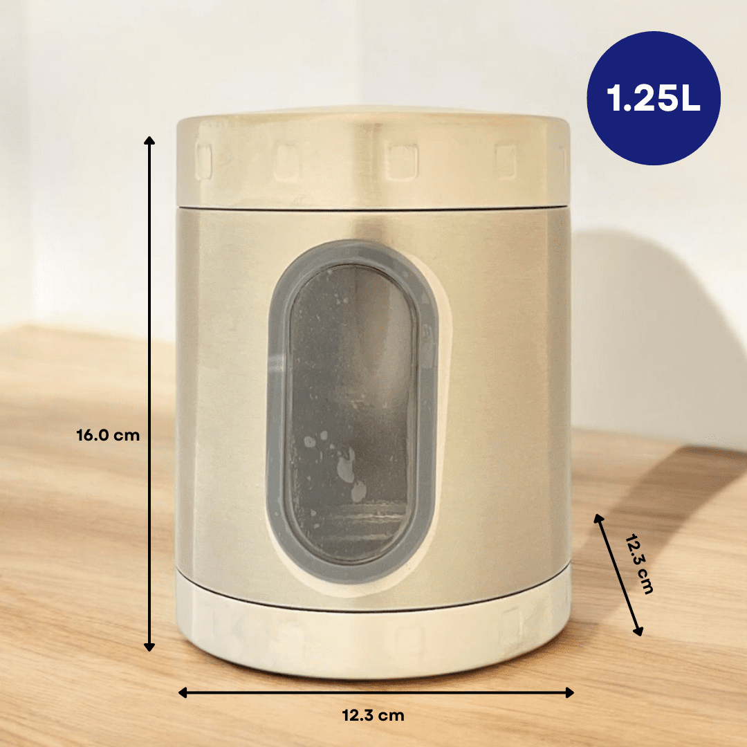 Dubblin Fresher Jar, Stainless Steel - 1250 ml (Suitable for upto 950 gms)