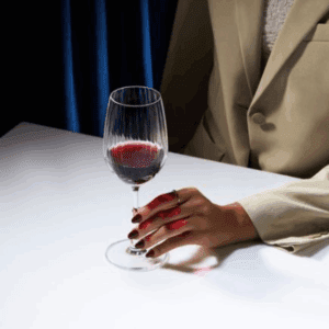 Ocean Madison Stripe Red Wine Glasses, Set of 6 pcs, Made of Ultra Clear & Durable Glass