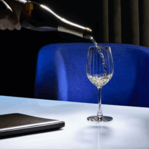 Ocean Madison Stripe White Wine Glasses, Set of 6 pcs, Made of Ultra Clear & Durable Glass