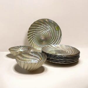 DouxDecor 9 pcs Snack Set, Exclusive Serveware for Hosting and Gifting